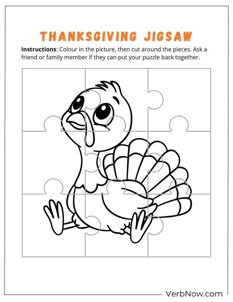 🍁 Free Thanksgiving Puzzles to keep little hands busy and hearts full. Fest...