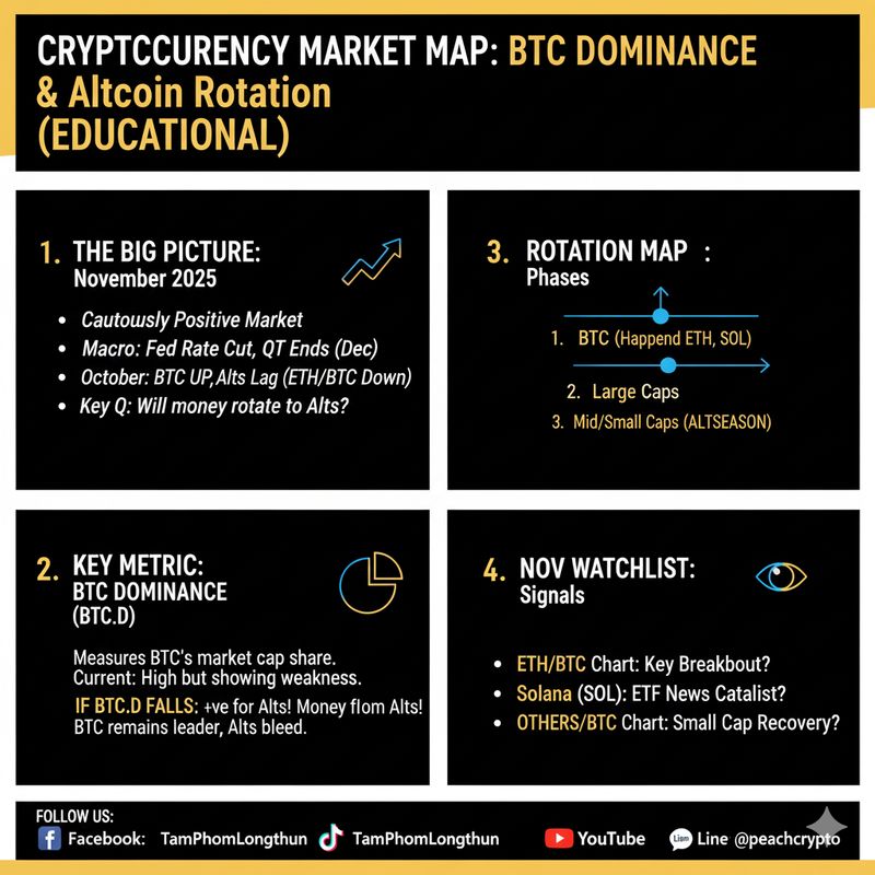 [ตามผมลงทุนคริปโต] November Market Map ภาพใหญ่ BTC Dominance, Alt ...