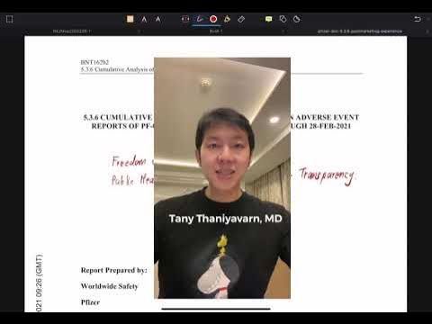 ผลข้างเคียงวัคซีนโควิดของไฟเซอร์ 9 หน้ากระดาษ ที่ศาลรัฐเทกซัสสั่งให้เปิดเผย