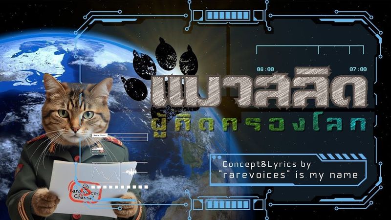 แมวสลิด..ผู้คิดครองโลก | 𝙲𝚘𝚗𝚌𝚎𝚙𝚝​&𝙻𝚢𝚛𝚒𝚌𝚜​ 𝚋𝚢 ”𝚛𝚊𝚛𝚎𝚟𝚘𝚒𝚌𝚎𝚜​” 𝚒𝚜 𝚖𝚢 𝚗𝚊𝚖𝚎