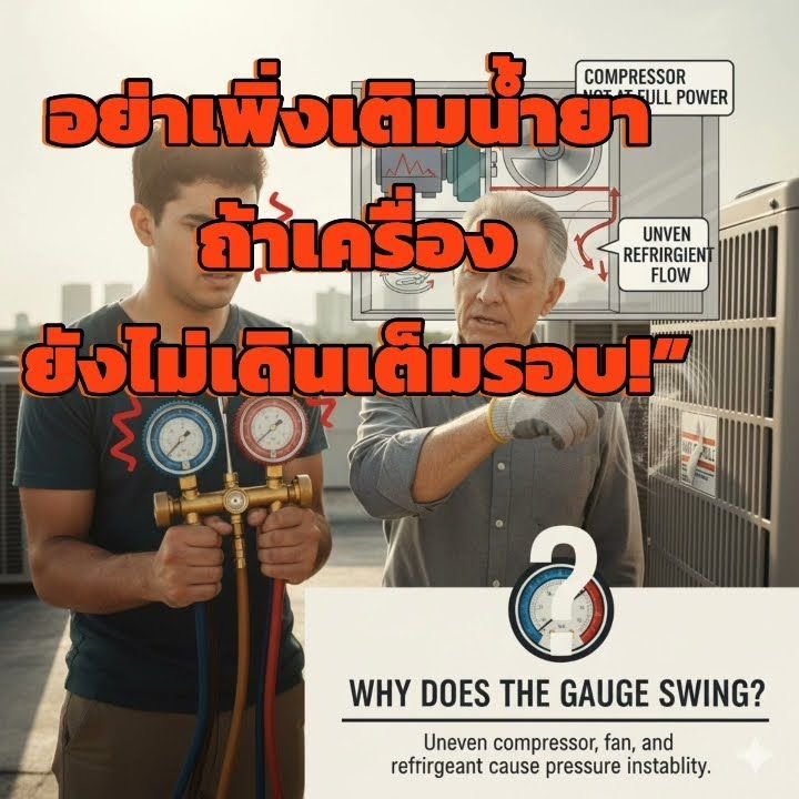 เปิดเครื่องใหม่หมาด ๆ แล้วรีบ จับเกจ์วัดแรงดัน เลยเหรอ?เดี๋ยวก่อน!🖐เพราะค่าที่เห็นอาจ ไม่ใช่ค่าจริง