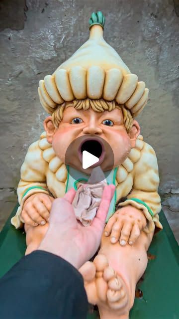 Theme Park Explorers on Instagram: “Have you ever seen garbage bins like this? 🗑️🤔 They are modeled after a Dutch verse about a boy who keeps on eating but is always hungry. 10 different versions can be found at Efteling, a magical theme park in the Netherlands ✨🇳🇱 #efteling #netherlands #themepark #magic #attraction #weird #garbage”