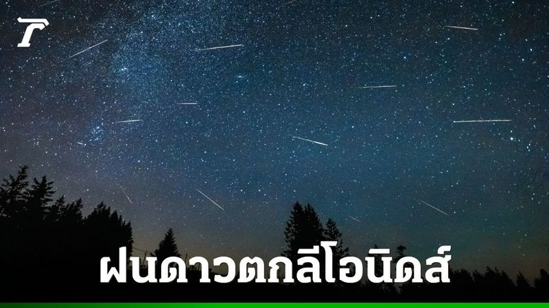 คืนนี้รอชม ”ฝนดาวตกลีโอนิดส์” ตกเฉลี่ย 15 ดวงต่อชั่วโมง ถึงรุ่งเช้า 18 พ.ย.