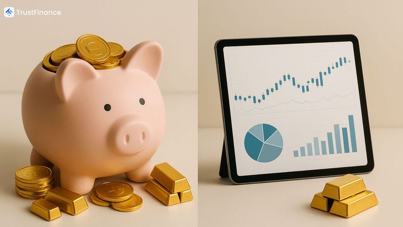 ออมทอง Vs กองทุนรวมทองคำ แบบไหนเหมาะกับการสร้างความมั่งคั่งระยะยาว