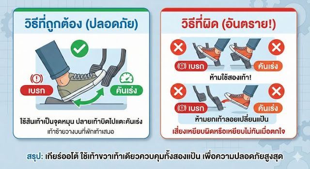 หลีกเลี่ยงอุบัติเหตุเหยียบสลับ: ฝึกฝนการวางเท้า และลดความตื่นตระหนก
