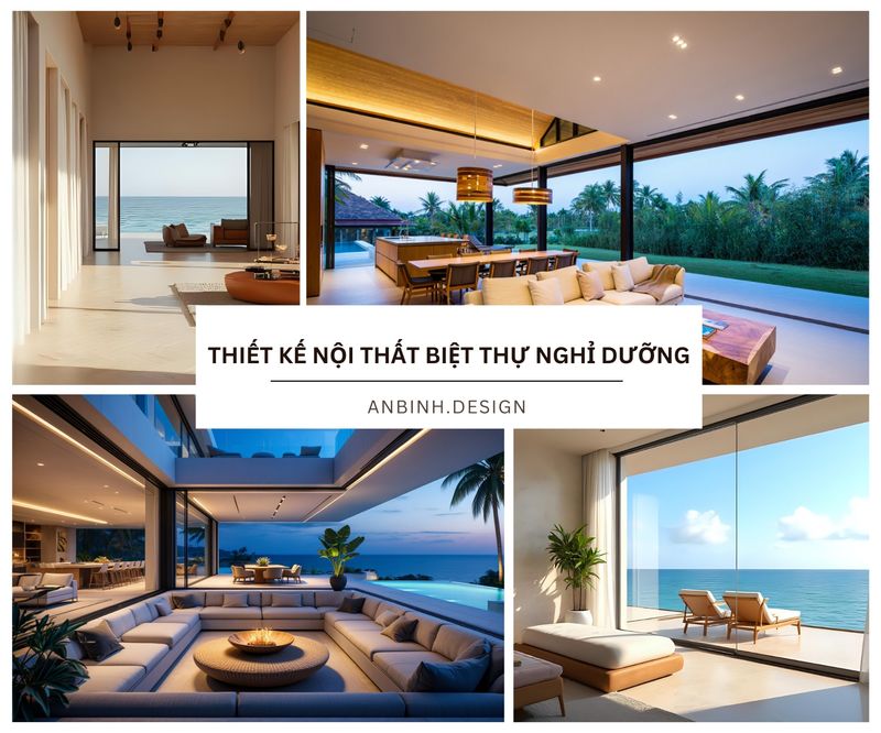 [Design An Bình] Kinh nghiệm thiết kế nội thất biệt thự nghỉ dưỡng TINH ...