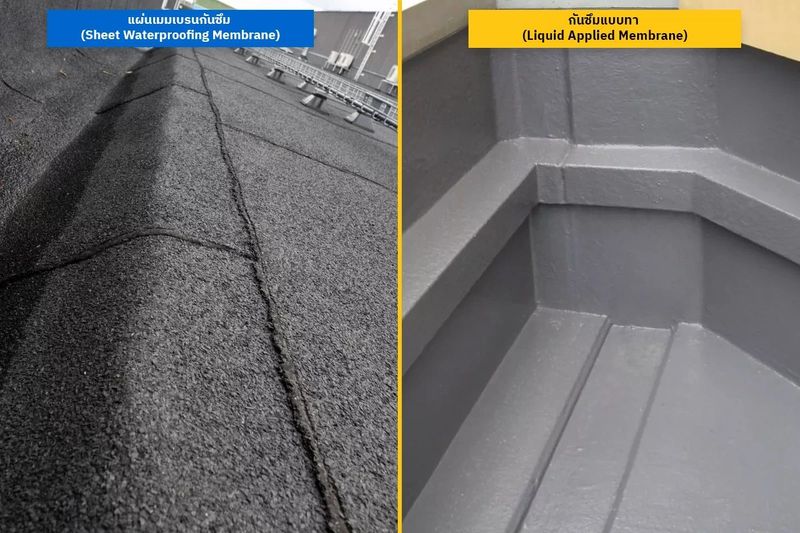 แผ่นเมมเบรน vs กันซึมแบบทา: ข้อดี/ข้อเสีย เลือกอย่างไรให้จบ