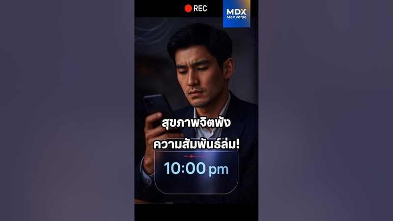 ทำงานหนักเกินไปอาจทำให้ฮอร์โมนชายและสุขภาพใจพังแบบไม่รู้ตัว #mdx #แบรนด์ผู้ชายอันดับ1 #สุขภาพผู้ชาย
