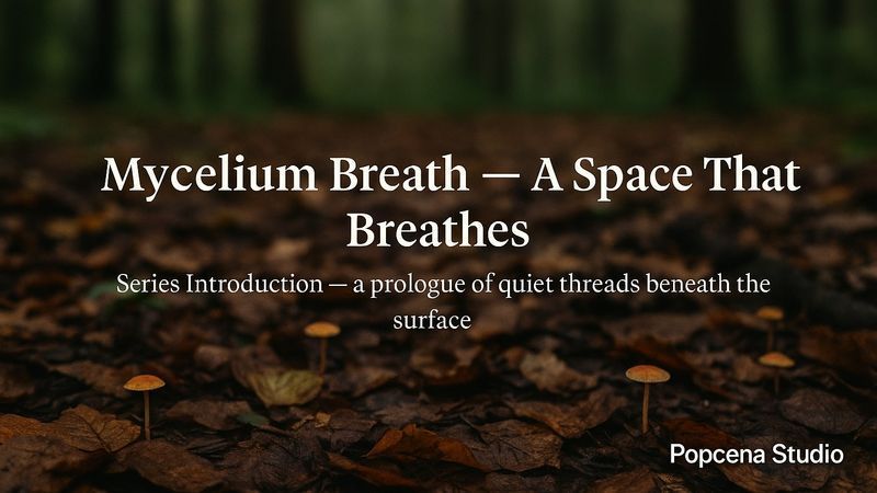 [Popcena Studio] 🍄 Mycelium Breath -- พื้นที่ว่างที่มีลมหายใจ