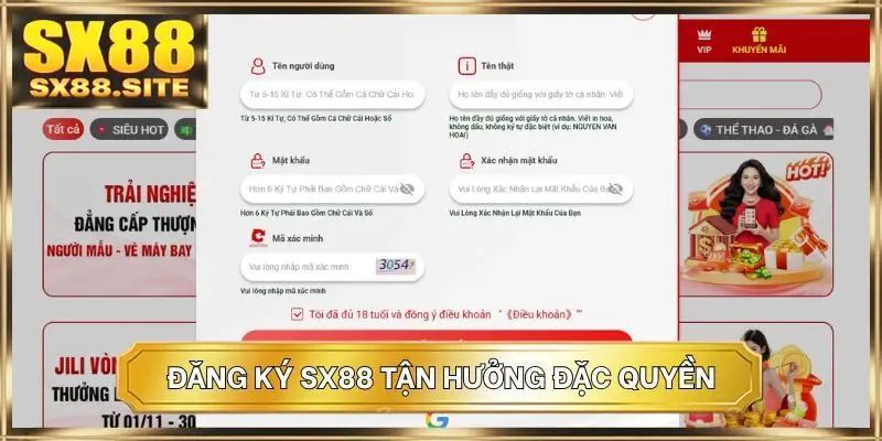 SX88 - Nhà cái uy tín, đăng ký nhận SX888K chào tân thủ
