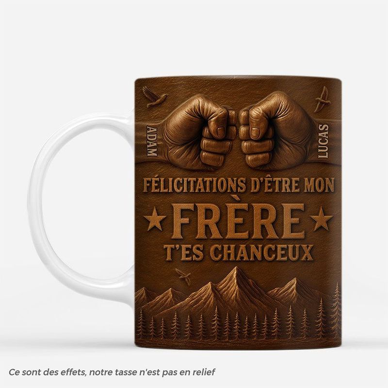 Mug Personnalisé - Être Mon Frère/Sœur/Maman/Papa/Ami
