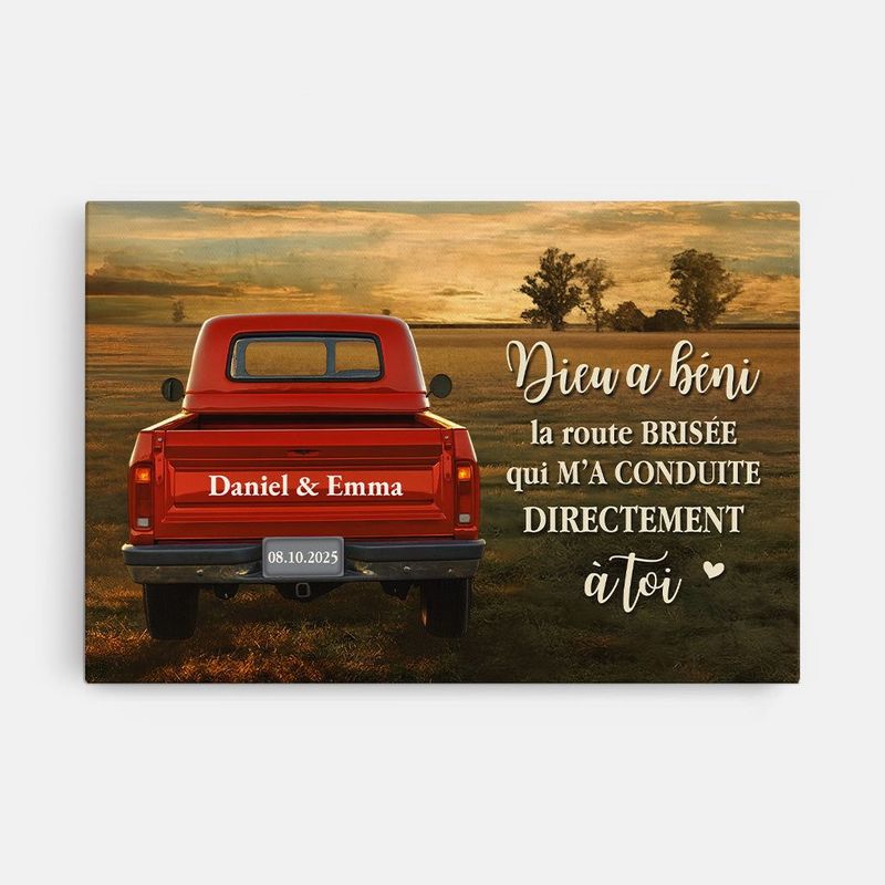 Toile Personnalisée Couple - Directement À Toi