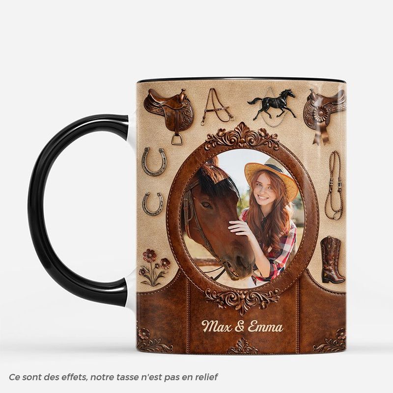 [Effet d’impression 3D] Mug Photo Personnalisée - Mon Cheval