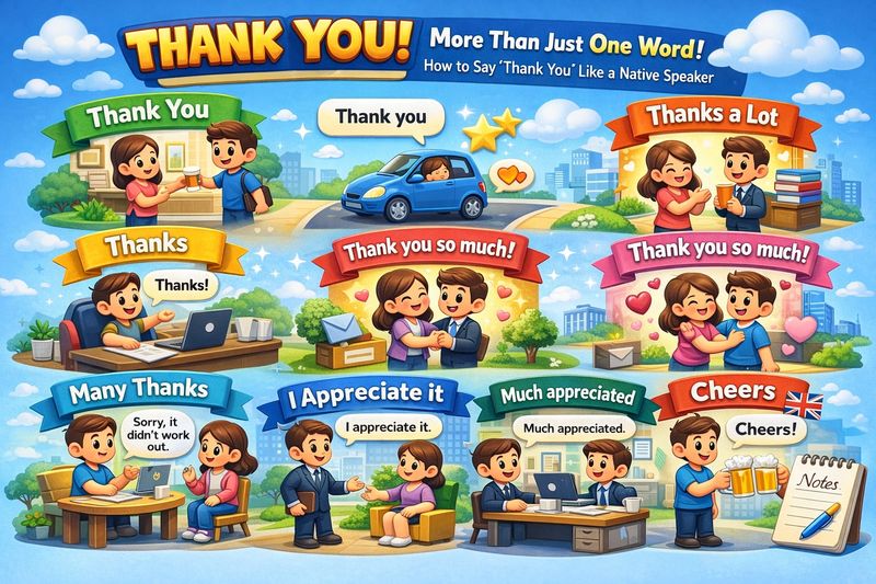 [English Notes] 🙏 THANK YOU ไม่ได้มีคำเดียว! ขอบคุณแบบไหน ใช้คำไหน ถึง ...