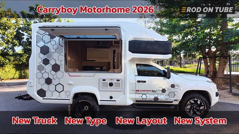 อัพเดทรถบ้านแครี่บอย มีแล้ว Travo Motorhome รุ่นช่วงยาว ราคาดี มีเลย์เอาท์ถึง 3 แบบ - Rod On Tube