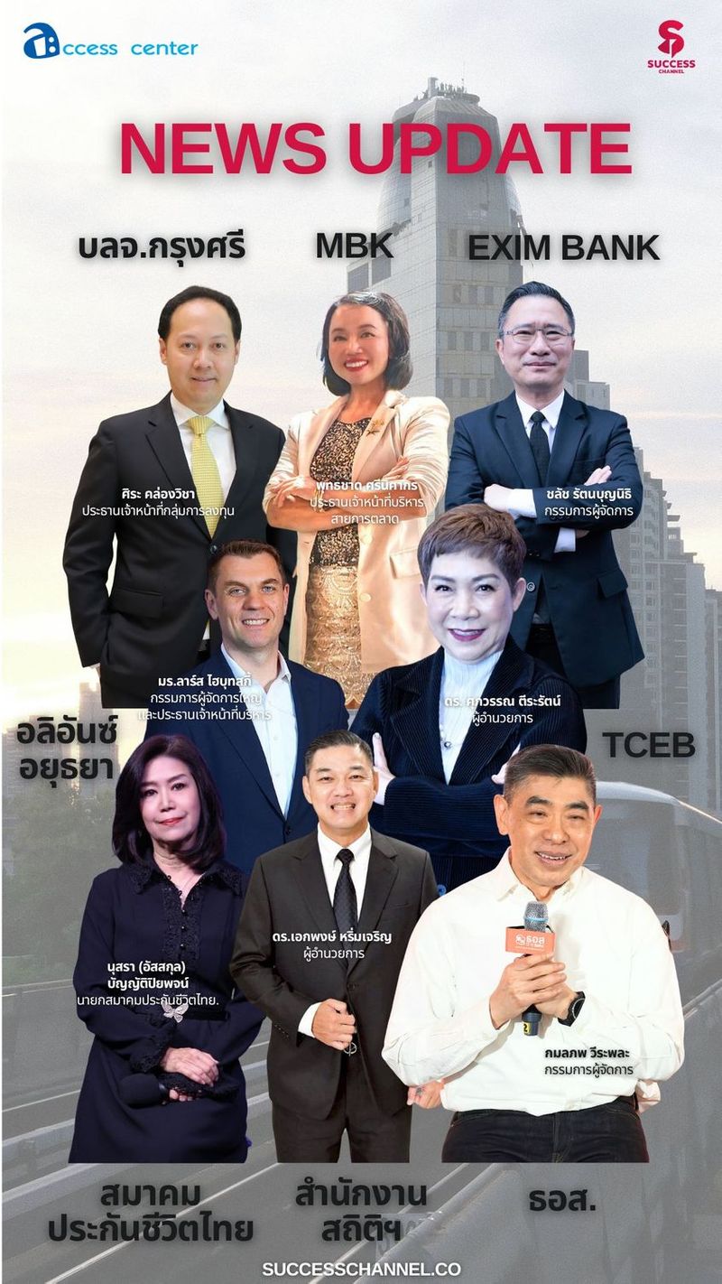 NEWS UPDATE : บลจ.กรุงศรี/ MBK/ EXIM BANK/ อลิอันซ์ อยุธยา/ TCEB/ TLAA/ สนง.สถิติฯ/ ธอส. ข่าวที่ 1 บลจ.กรุงศรี โชว์ผลงานปี 2568 โตเหนืออุตสาหกรรม พร้อมแนะนำการจัดพอร์ต ข่าวที่ 2 เอ็ม บี เค เซ็นเตอร์ จุดประกายความสุขรับเทศกาลคริสต์มาสและปีใหม่ เปิดไฟต้นคริสต์มาส “MBK Center Sparkling Happiness Light Up Ceremony” ภายใต้ธีม “Musical Joyride” ข่าวที่ 3 EXIM BANK ผนึกกำลังพันธมิตรจัดงาน “SMEs Export Studio Fair 2025” ติดปีกผู้ประกอบการไทยสร้างแบรนด์ไทยสู่ตลาดโลก ข่าวที่ 4 อลิอันซ์ อยุธยา จัดงานวิ่งรับลมหนาว อลิอันซ์ อยุธยา เวิลด์ รัน ไทยแลนด์ ซีรี่ย์ 2025
พิชิตเส้นทางสันเขื่อนขุนด่านฯ แลนด์มาร์กแห่งนครนายก ข่าวที่ 5 ทีเส็บ เปิดตัวแคมเปญ “ไมซ์อวดดิ๊ … ไมซ์ไทย ภูมิใจที่ได้อวด” ชวนชาวไมซ์โชว์ศักยภาพ
ไปกับแพลตฟอร์มเรื่องราวดี ๆ “ไมซ์มงคล” ยกระดับห่วงโซ่ไมซ์ไทยโชว์โลก ข่าวที่ 6 สธ.จับมือ สมาคมประกันชีวิตไทย ยกระดับ รพ.รัฐ 28 แห่ง นำร่องรองรับประกันสุขภภาคสมัครใจ ข่าวที่ 7 ถิติฯ ชี้ ประชาชนต้องการให้รัฐบาล “แก้ปัญหาค่าครองชีพ” เพื่อเป็นของขวัญปีใหม่ 69 มากที่สุด ข่าวที่ 8 ธอส. ประกาศผลสำเร็จรอบ 2 ปี มุ่งมั่นพัฒนาองค์กรสู่ความยั่งยืน เดินเครื่องปล่อยสินเชื่อใหม่ดันเม็ดเงินลงสู่ระบบเศรษฐกิจกว่า 4.6 แสนล้านบาท #successchannel #บลจกรุงศรี #mbk #eximbank #อลิอันซ์อยุธยา
#สมาคมประกันชีวิตไทย #สำนักงานสถิติแห่งชาติ #ธอส ติดตาม NEWS UPDATE / BREAKING NEWS / HOT ISSUE และรายการ The Success ได้ที่ Website: successchannel.co
Facebook: / successchanneltvonline
Youtube: / @successchannel9372
Twitter: https://x.com/SuccessChTv
Instagram: / successchannelonline
Tiktok: / successchannel Blockdit: https://www.blockdit.com/successchannel สนใจลงโฆษณา: 064-225-5646 / 095-497-9392 | Success Channel