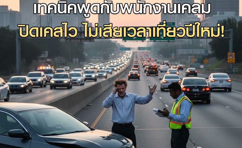 เทคนิคพูดกับพนักงานเคลม ปิดเคสไว ไม่เสียเวลาเที่ยวปีใหม่!