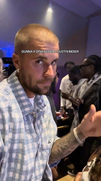 dina vibing in the studio with gunna & justin bieber at ‘the last wun’ album listening party ✨
