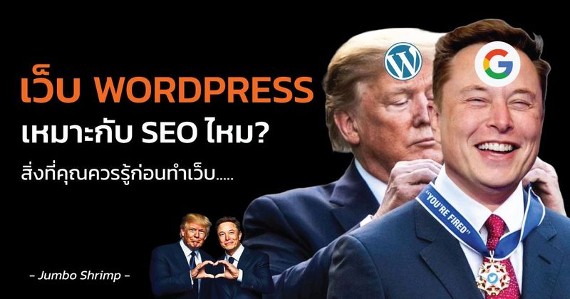 เว็บ WordPress เหมาะกับ SEO ไหม? สิ่งที่คุณควรรู้ก่อนทำเว็บ 2026 - Jumbo Shrimp