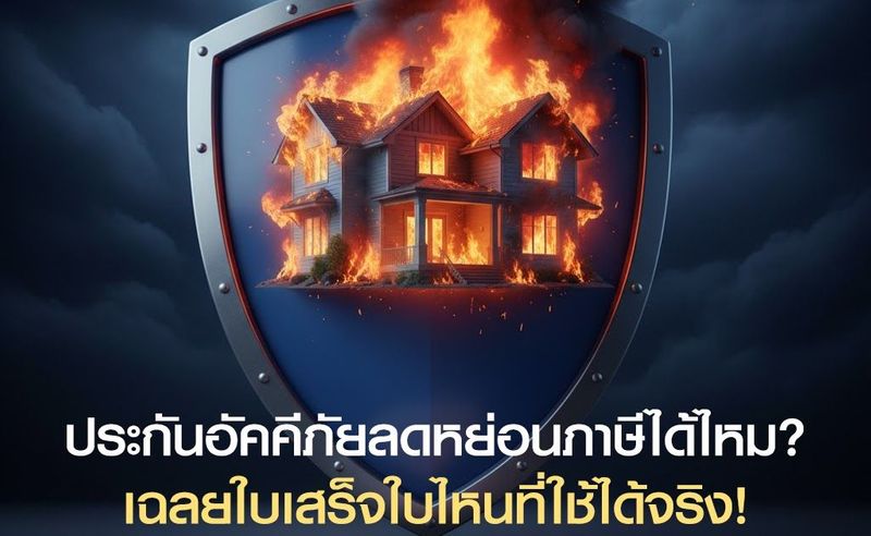 ประกันอัคคีภัยลดหย่อนภาษีได้ไหม? เฉลยใบเสร็จใบไหนที่ใช้ได้จริง!