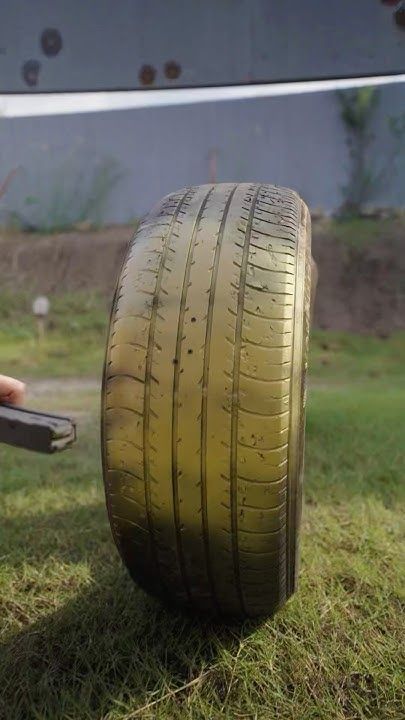 ยางรถยนต์จะกันกระสุนได้ไหม ?