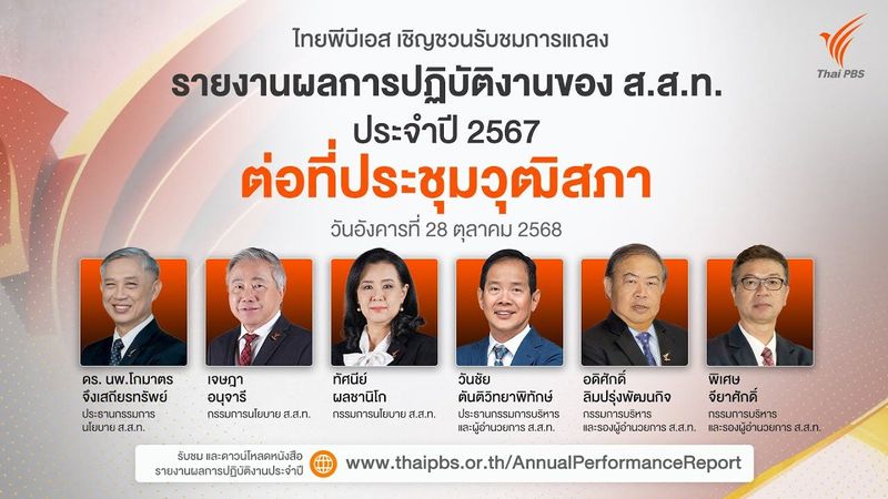รายงานผลการปฏิบัติงานของ ส.ส.ท. ประจำปี 2567 ต่อที่ประชุมวุฒิสภา | 28 ต.ค. 68