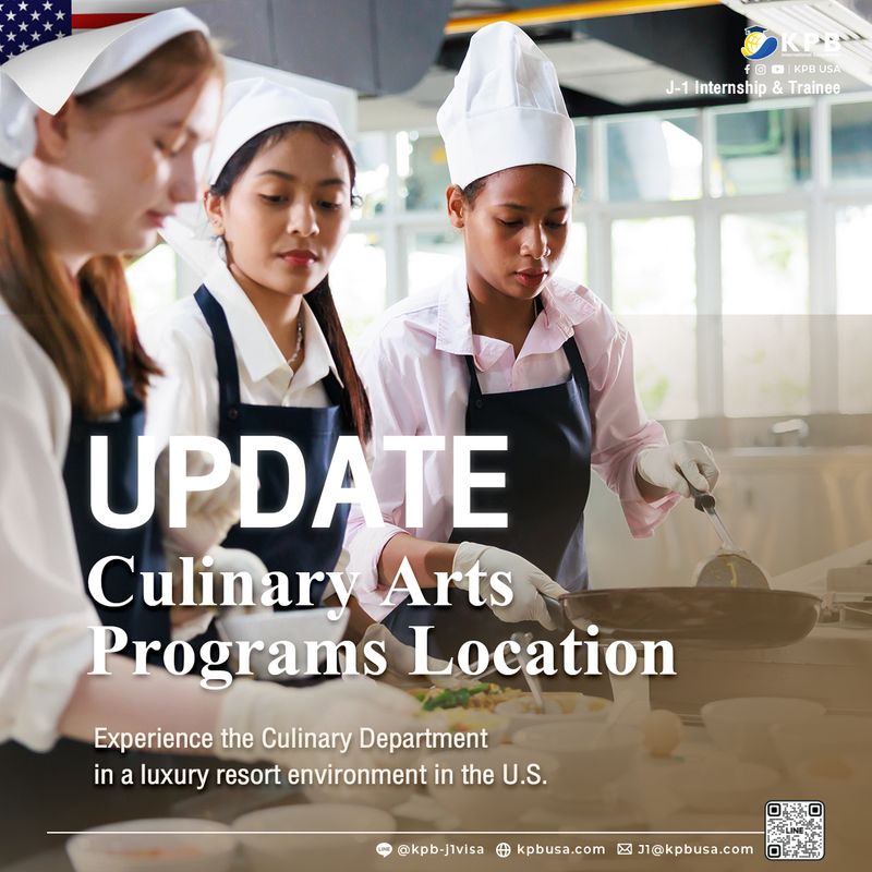 [KPB USA] อัปเดต! โอกาสฝึกงาน J-1 Internship & Trainee Culinary Arts ...