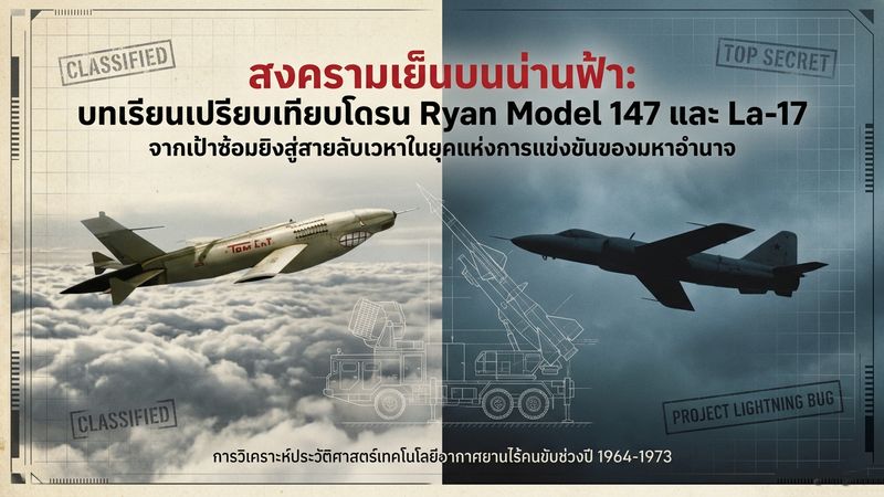 [รู้เปลี่ยนโลก] สงครามเย็นบนน่านฟ้า: บทเรียนเปรียบเทียบโดรน Ryan Model ...