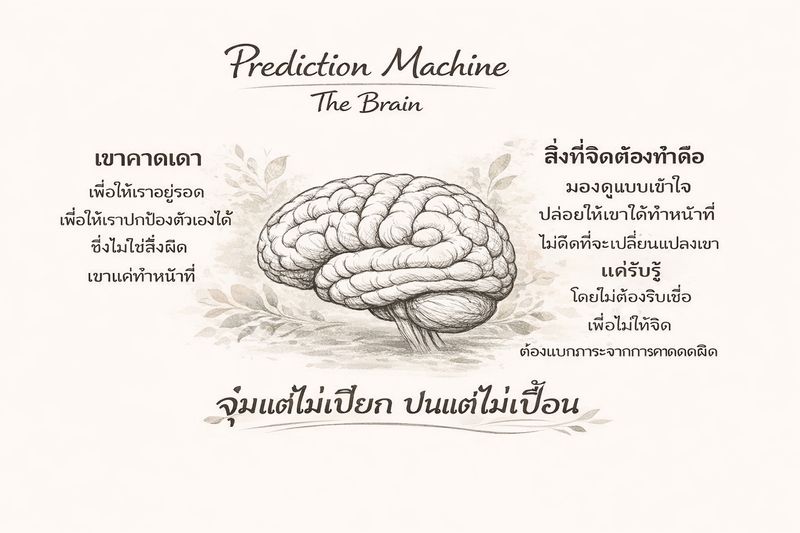 [บันทึก ฝึกจิต ดูใจ] Prediction Machine, The Brain การเข้าใจหน้าที่ของ ...