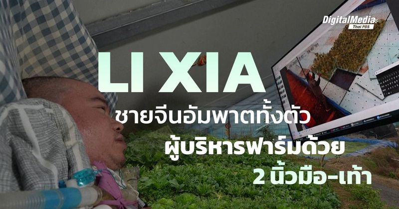 ‘Li Xia’ ชายชาวจีนผู้เป็นอัมพาตทั้งตัว แต่บริหารฟาร์มได้ด้วย ‘1 นิ้วมือ 1 นิ้วเท้า’ | Thai PBS NOW