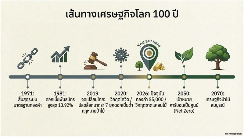 ทองคำ VS ต้นไม้ : เปรียบเทียบการลงทุนในรอบ 100 ปี