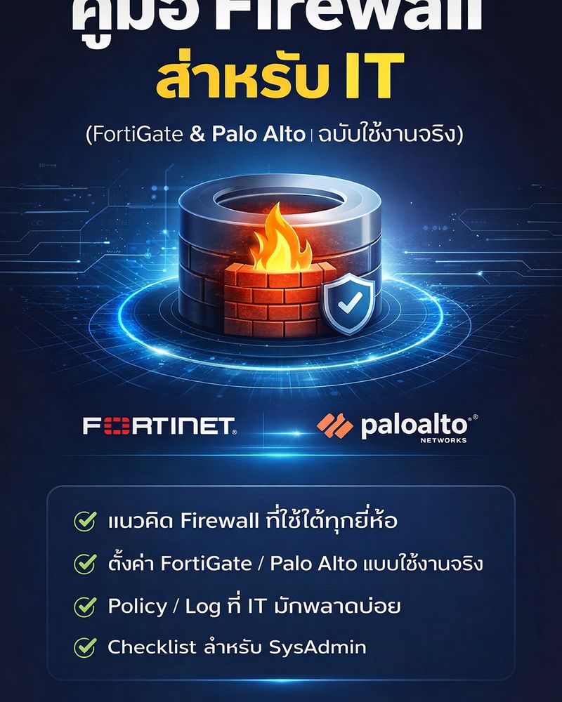 [Firewall & ISO by IT] 🔐 กำลังจัดทำคู่มือ Firewall สำหรับ IT (FortiGate ...