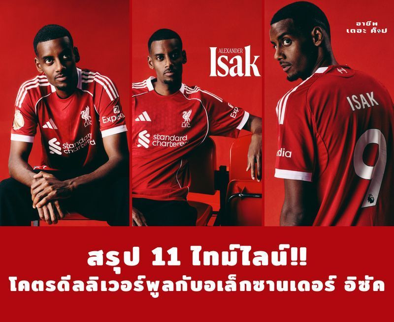 [อาชีพเดอะ ค็อป] โคตรมหากาพย์!! สรุป 11 ไทม์ไลน์ ลิเวอร์พูลกับดีลอเล็กซานเดอร์ อิซัค
ฤดูใบไม้ผลิ 2024 - เจรจาสัญญาใหม่