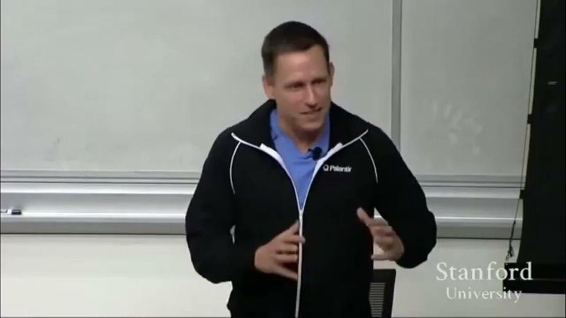 40 minute lecture from Peter Thiel at Stanford #business #success