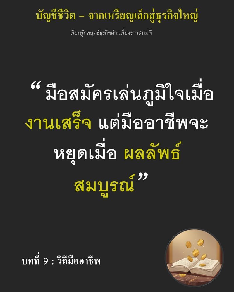 [มุมนิยายธุรกิจ] บทที่ 9 : วิถีมืออาชีพ — ทิ้งกำไร 15% ไปกับถาดขยะ หรือจะยอมเสียชื่อเสียงที่สร้างมาสิบปี
วินัยที่ขาดความแม่นยำคือต้นทุนแฝง ที่กำลังกัดกินอนาคตของร้านอย่างเงียบๆ หากวันนี้ยังแยกแยะไม่ออกระหว่าง “งานเสร็
