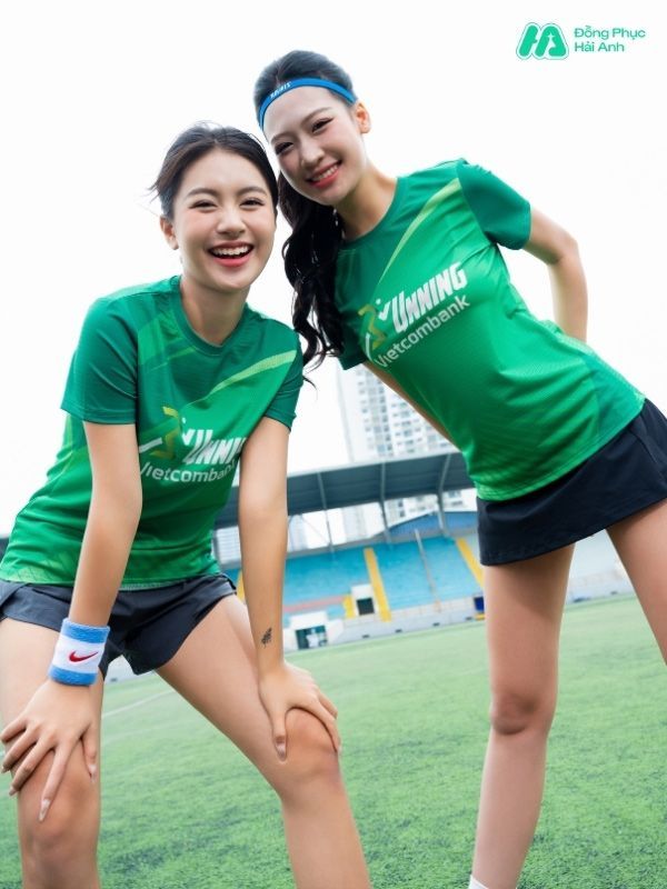 Mẫu Áo Thun Đồng Phục In Chuyển Nhiệt Running Vietcombank
