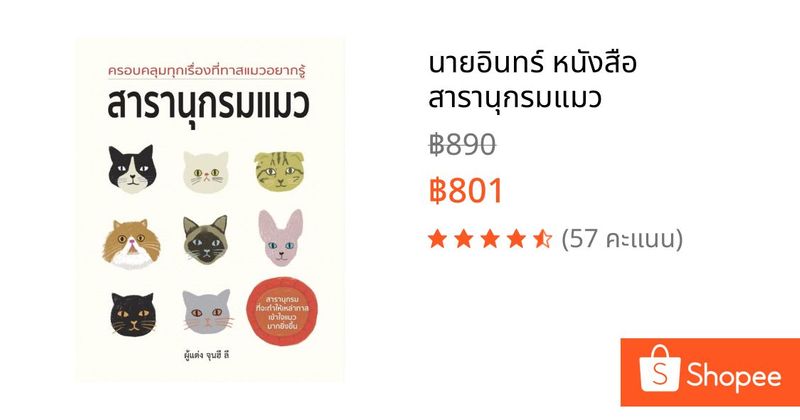 นายอินทร์ หนังสือ สารานุกรมแมว | Shopee Thailand