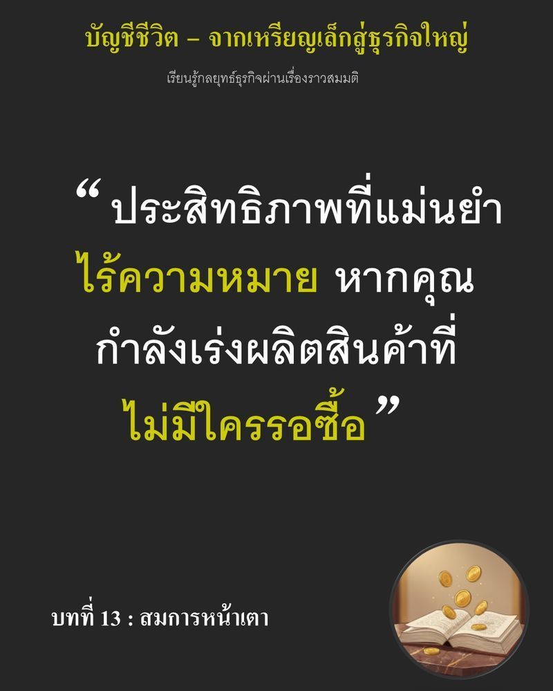 [มุมนิยายธุรกิจ] บทที่ 13 : สมการหน้าเตา — ต้นทุนค่าฟืนที่คุณประหยัดได้ทุกเซนต์จากการรีดประสิทธิภาพหน้าเตา...
อาจกลายเป็นศูนย์ทันทีในวินาทีที่คุณติดป้ายลดราคาเพื่อระบายของเหลือ กำไรที่เค้นจากหยาดเหงื่อจะสูญเปล่า ตราบใ