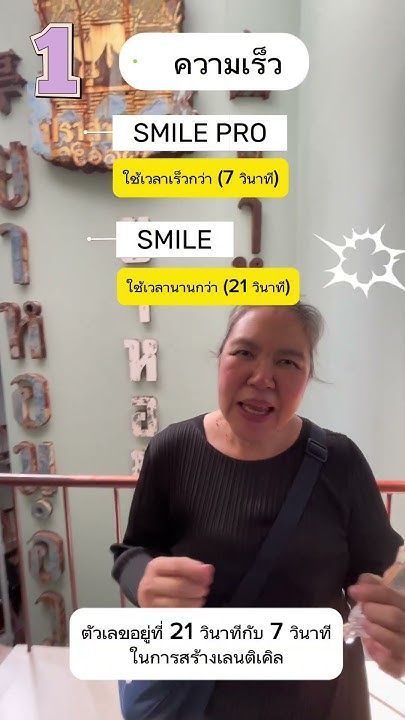 ความแตกต่างระหว่างการทำ SMILE และ SMILE Pro โดย พญ.ตุลยา ตั้งศิริพัฒน์