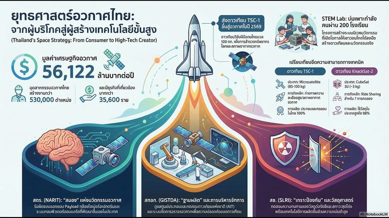 ก่อกำเนิดอุตสาหกรรมอวกาศไทย สู่ยุค Space Economy 🇹🇭