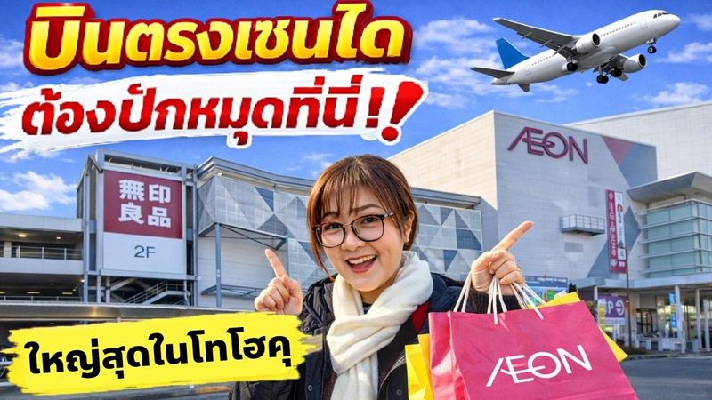 ปักหมุดประตูสู่เซนได แวะช้อปห้างใหญ่สุดในโทโฮคุ AEON MALL Natori เที่ยวญี่ปุ่น เซนได