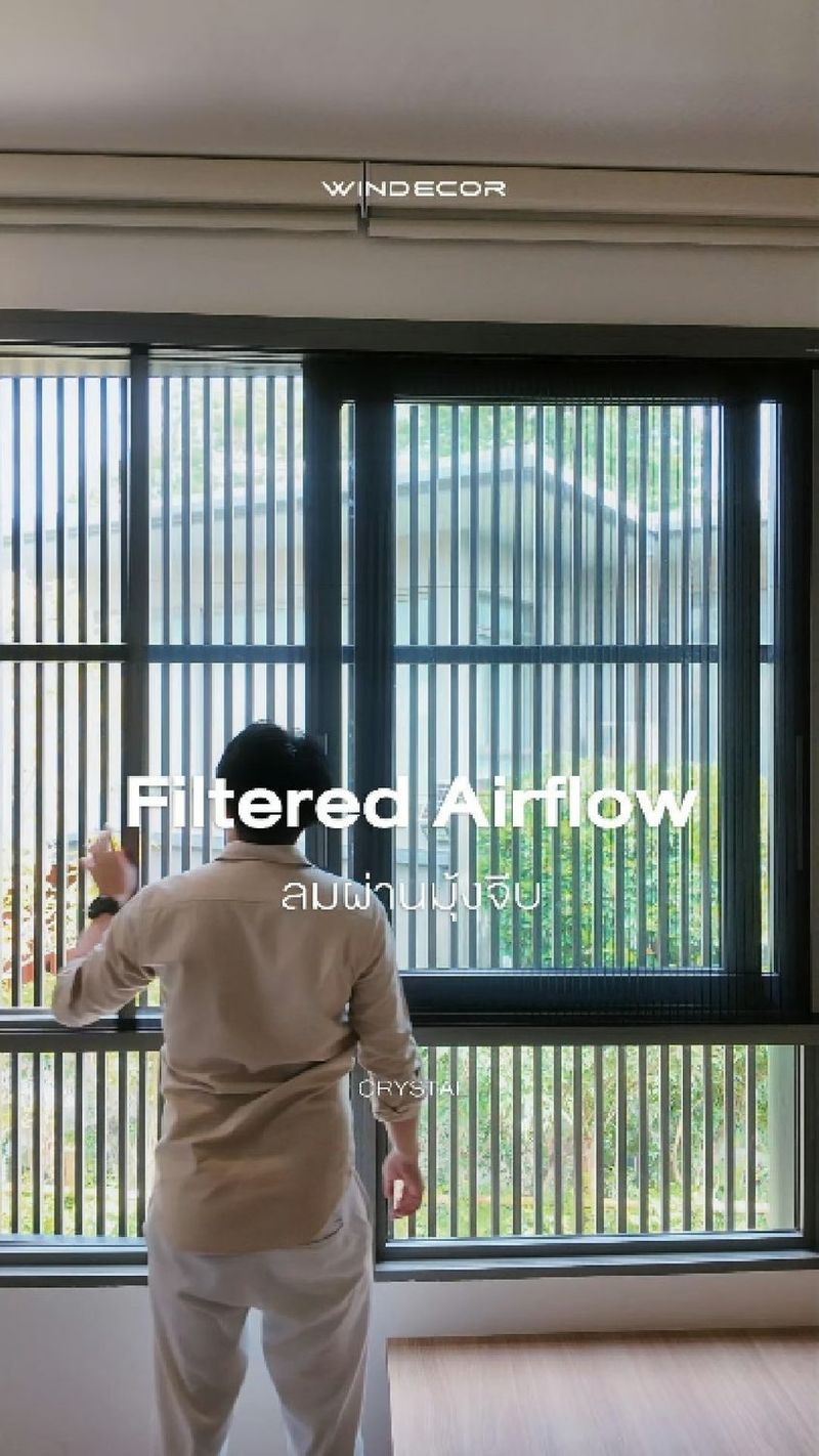 1.7K views · 11 reactions | Filtered Airflow: ลมสะอาดผ่านมุ้งจีบ สู่บ้านที่ใส่ใจคุณภาพชีวิต
-
เมื่อพูดถึง ‘Filtered Airflow’ หลายคนอาจนึกถึงเทคโนโลยีล้ำ ๆ แต่ในชีวิตประจำวันของเรา ลมสะอาดไม่ได้อยู่ไกลเกินเอื้อม… มุ้งจีบก็เป็นเหมือนตัวกรองธรรมชาติให้บ้านเรา
-
ให้แสงเข้ามา ลมพัดผ่าน แต่ฝุ่นและแมลงถูกกรองออกไป มันคือการออกแบบชีวิตที่ใส่ใจรายละเอียด ความเรียบง่ายแต่ทรงคุณค่าเหมือนตัวเราเองที่ต้องเลือกสิ่งที่ดีที่สุดให้ชีวิต
—
𝗖𝗢𝗡𝗧𝗔𝗖𝗧 𝗨𝗦
• Call Center: 09 4943 5562, 02 101 9717
• LINE Official: https://page.line.me/windecor (@windecor)
• Crystal Design Center (CDC), Bldg F, 2nd Fl
• Open 10:00-19:00 (Closed on Mondays)
• Website: https://windecor.co.th
—
#FilteredAirflow #มุ้งจีบwindecor #บ้านใส่ใจสุขภาพ #มุ้งลวดประตูหน้าต่าง #SchucoBrand #winincomeExpert #interiorLuxury | WINDECOR