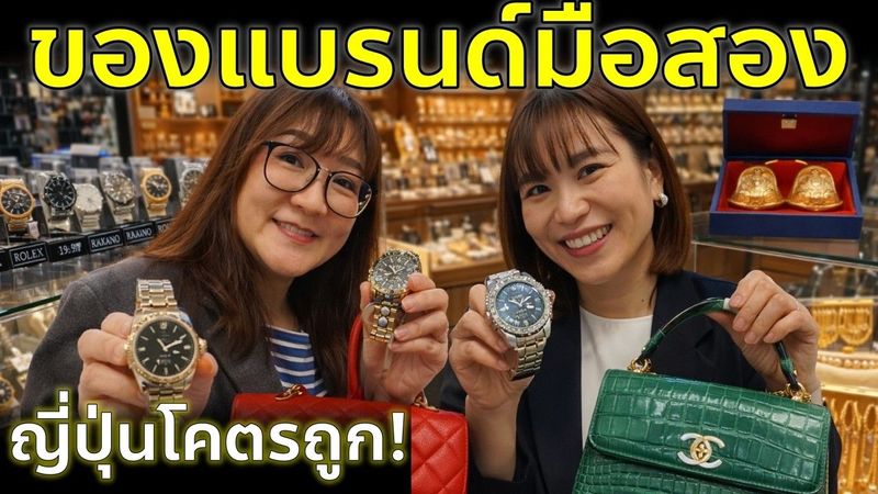 ล่าของถูกกลางโตเกียว! นาฬิกาหรู มือสอง ราคาช็อก!