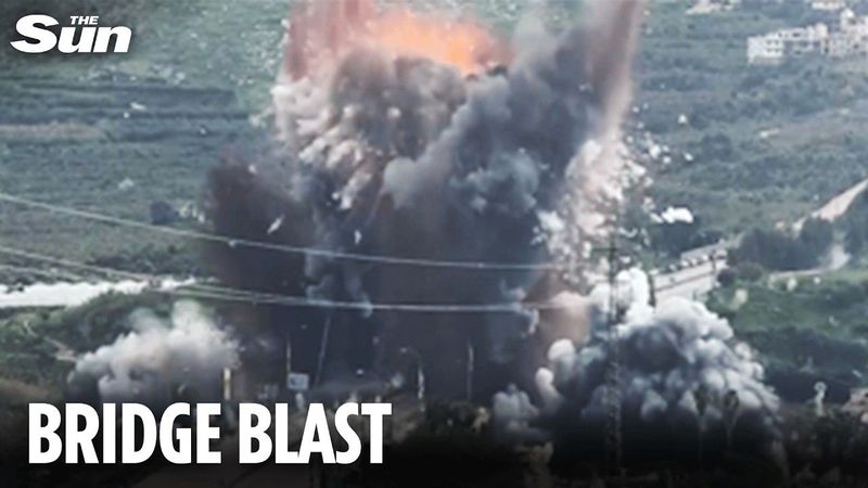 Israel BLOWS UP bridge in Lebanon in string of strikes against Hezbollah