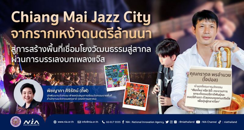“Chiang Mai Jazz City” จากรากเหง้าดนตรีล้านนา สู่การสร้างพื้นที่เชื่อมโยงวัฒนธรรมสู่สากล ผ่านการบรรเลงบทเพลงแจ๊ส
