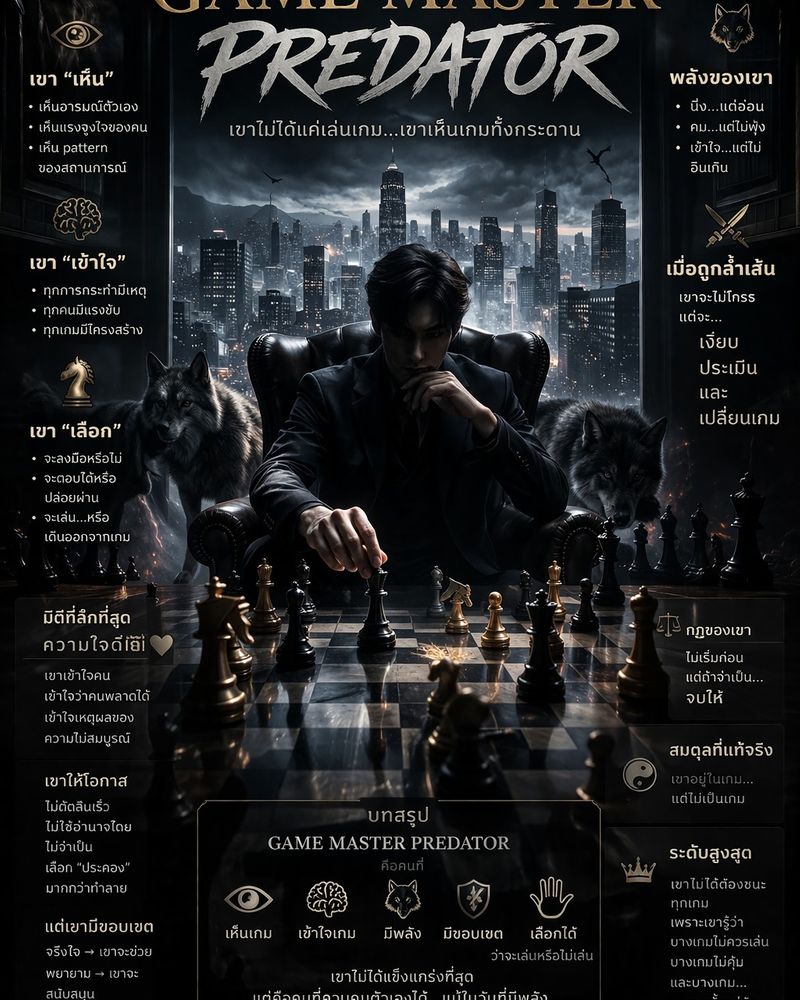 [ความสุข] 🗡️ Game Master Predator ผู้กำหนดเกม…ในร่างนักล่า