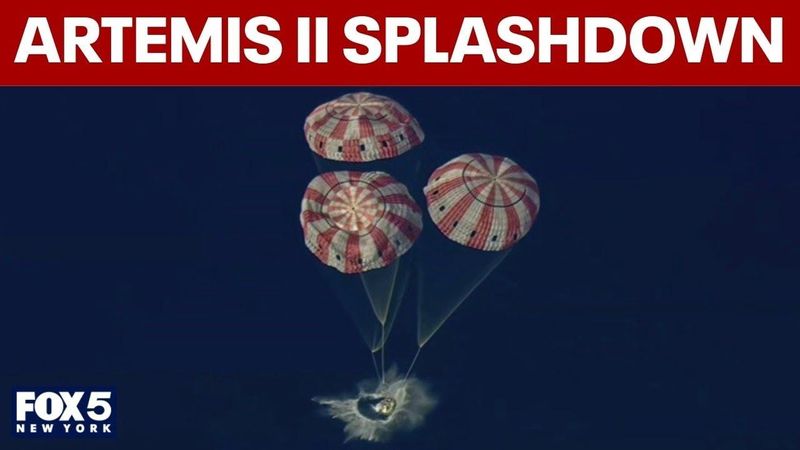 SPLASHDOWN: Artemis II crew returns to Earth after mission around the moon