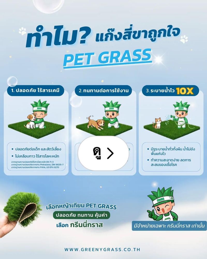 Lemon8 · 🌿🐶 ทำไมแก๊งสี่ขาถึงรัก Pet Grass? · @GreenyGrass หญ้าเทียม