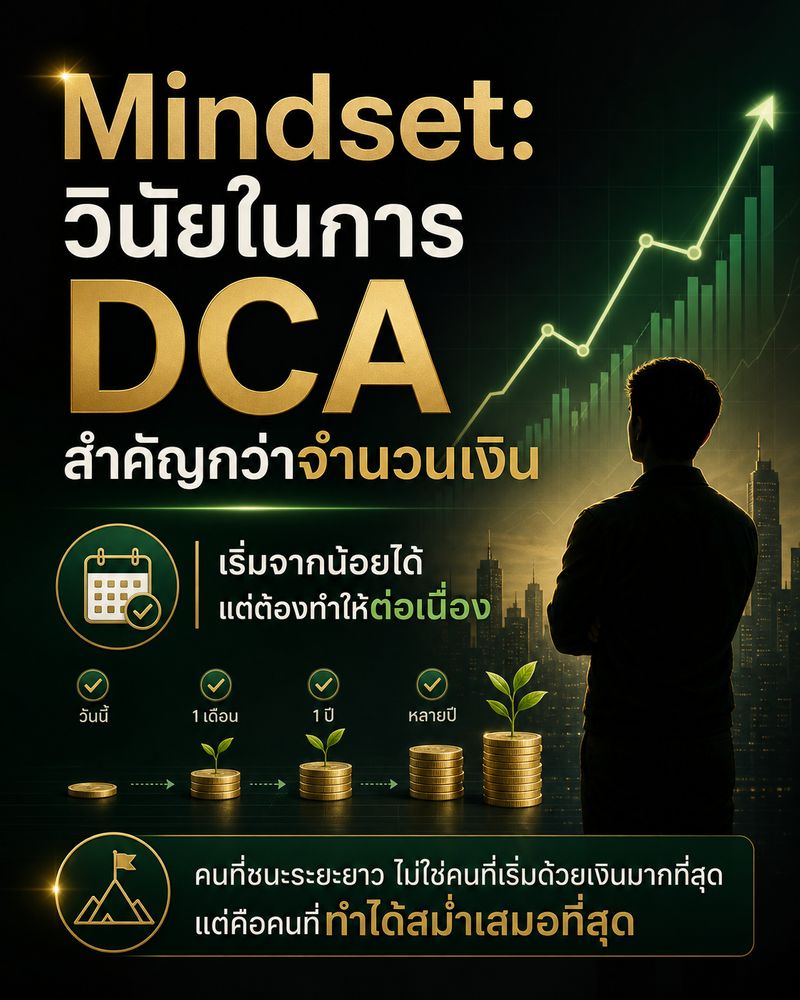 [ตามผมเทรด - Crypto & Gold] Mindset: วินัยในการ DCA สำคัญกว่าจำนวนเงิน ...