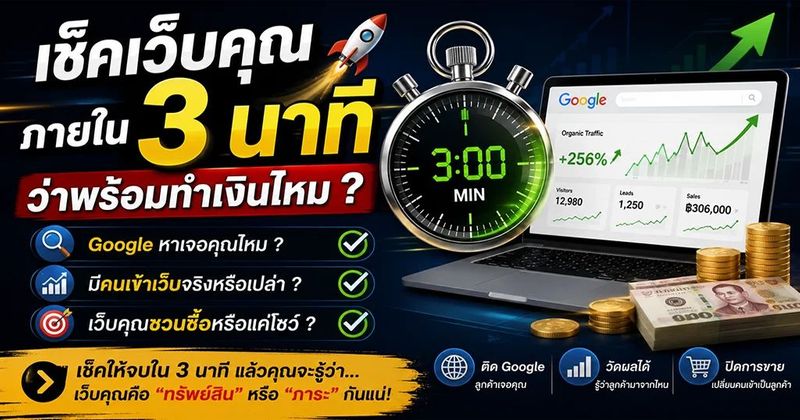 เช็คเว็บคุณภายใน 3 นาที ว่าพร้อมทำเงินไหม ? | บทความ webmast